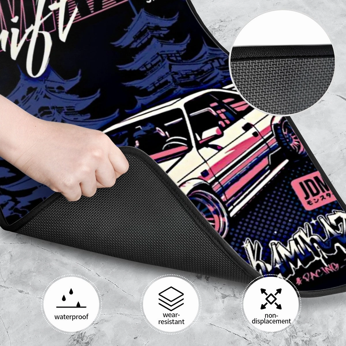 Kamikaze Poster Style Automotive Floor Mats