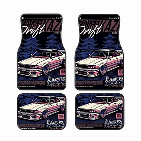 Kamikaze Poster Style Automotive Floor Mats