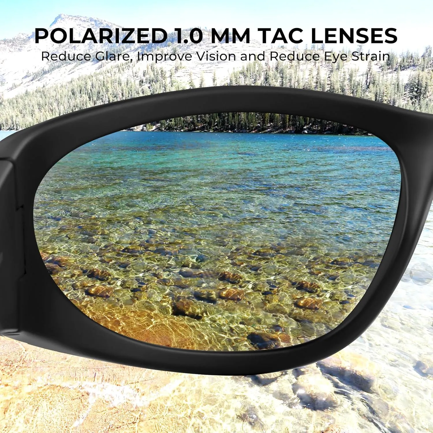 KastKing Raccoon Polarized Sport Sunglasses for Men and Women, Wide Temple Wrap, Ideal for Driving Fishing Cycling Running