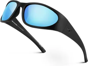 KastKing Raccoon Polarized Sport Sunglasses for Men and Women, Wide Temple Wrap, Ideal for Driving Fishing Cycling Running