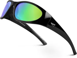 KastKing Raccoon Polarized Sport Sunglasses for Men and Women, Wide Temple Wrap, Ideal for Driving Fishing Cycling Running