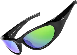 KastKing Raccoon Polarized Sport Sunglasses for Men and Women, Wide Temple Wrap, Ideal for Driving Fishing Cycling Running