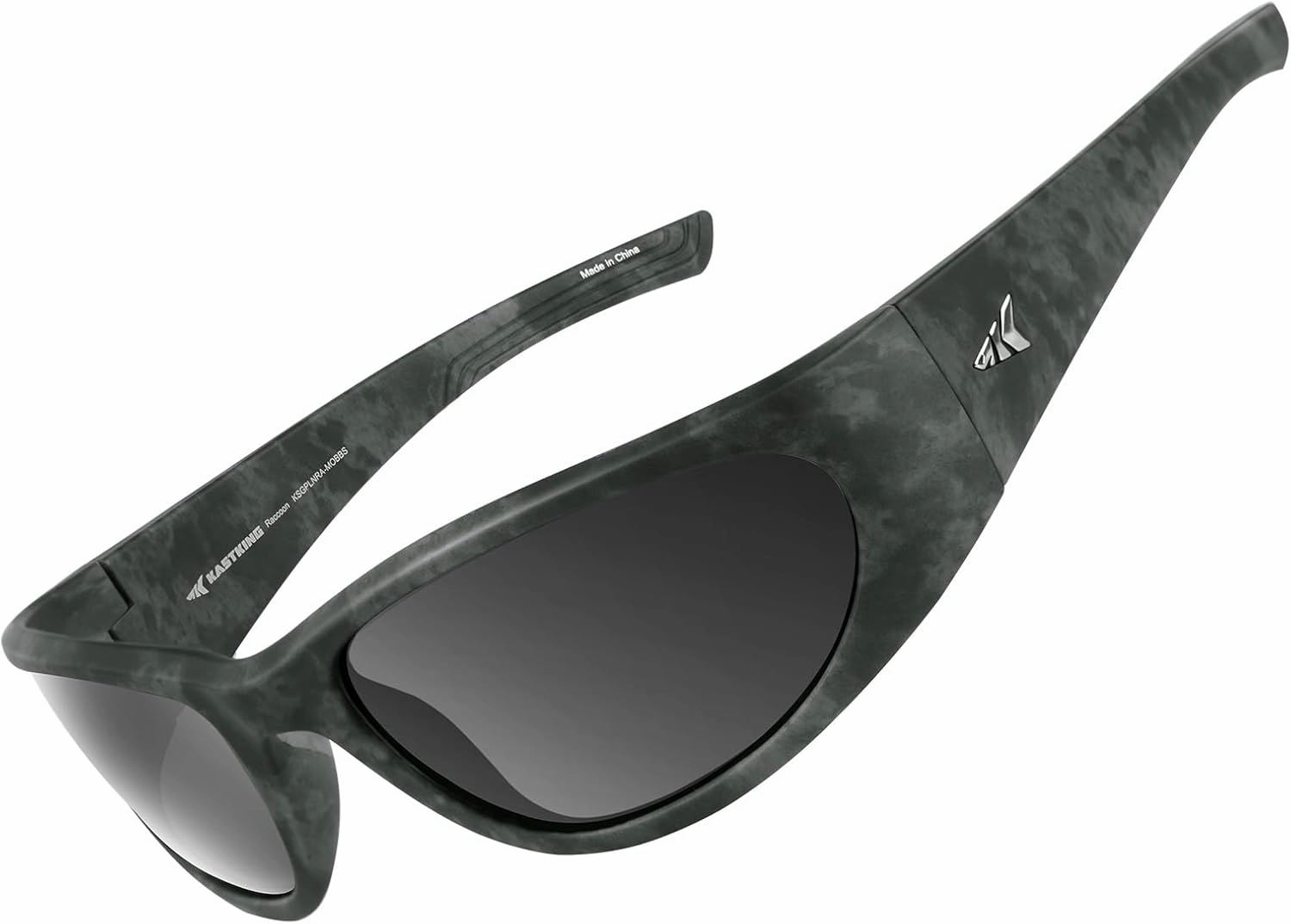 KastKing Raccoon Polarized Sport Sunglasses for Men and Women, Wide Temple Wrap, Ideal for Driving Fishing Cycling Running