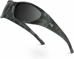 KastKing Raccoon Polarized Sport Sunglasses for Men and Women, Wide Temple Wrap, Ideal for Driving Fishing Cycling Running