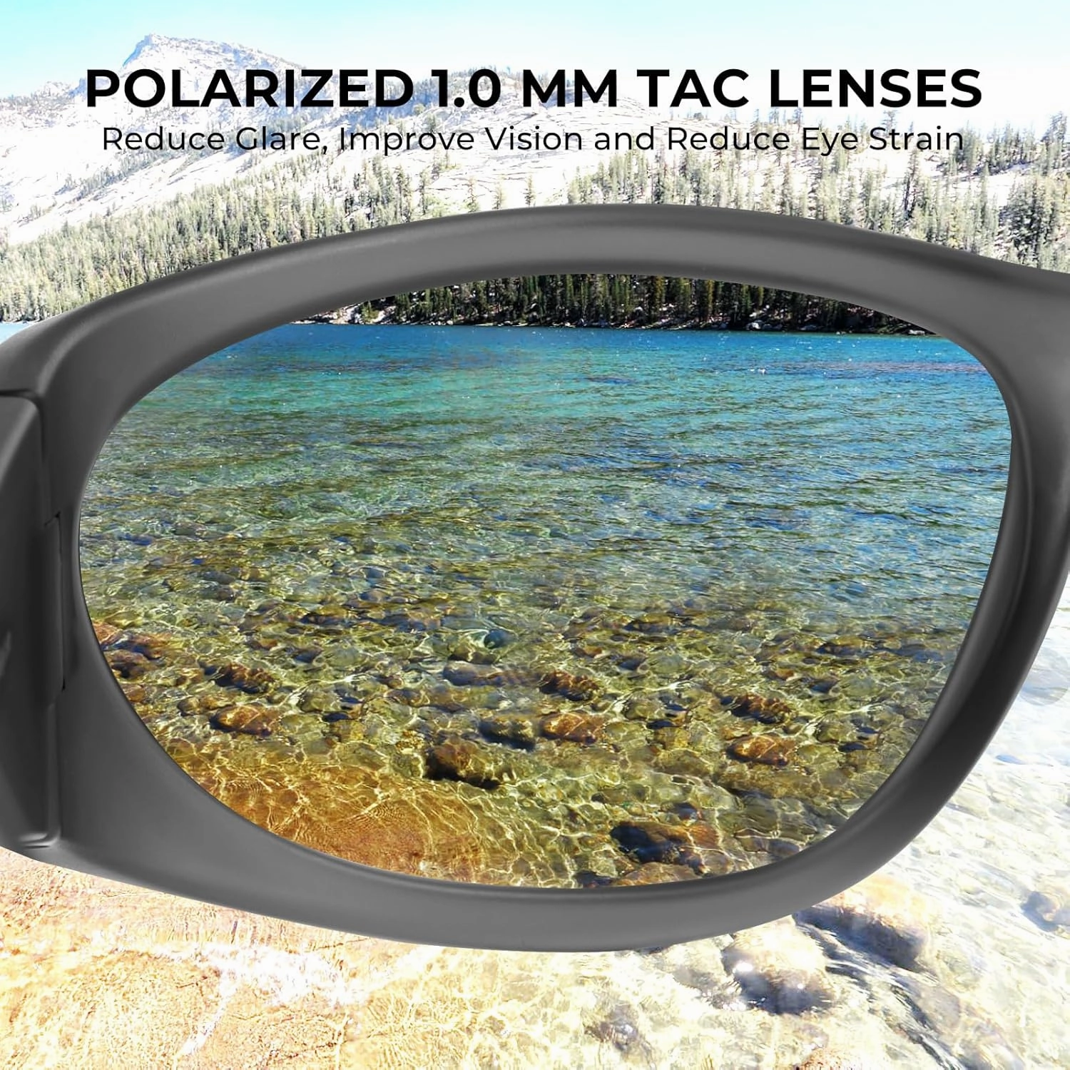 KastKing Raccoon Polarized Sport Sunglasses for Men and Women, Wide Temple Wrap, Ideal for Driving Fishing Cycling Running