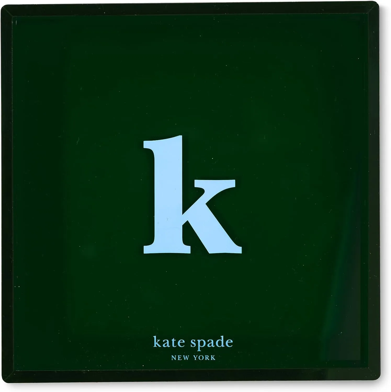 kate spade new york Initial Decorative Initial Tray, Personalized Acrylic Vanity Letter Tray, Just Mine (K)