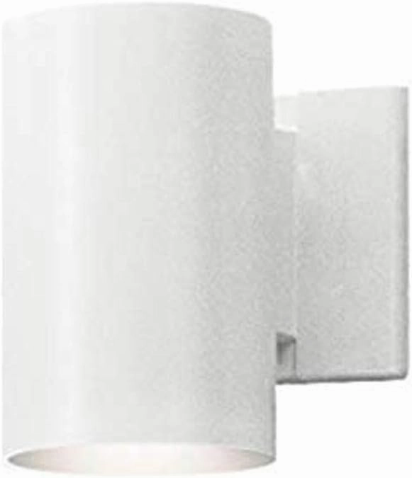 Kichler 9234WH Outdoor Cylinder Wall Mount Sconce, 7", White