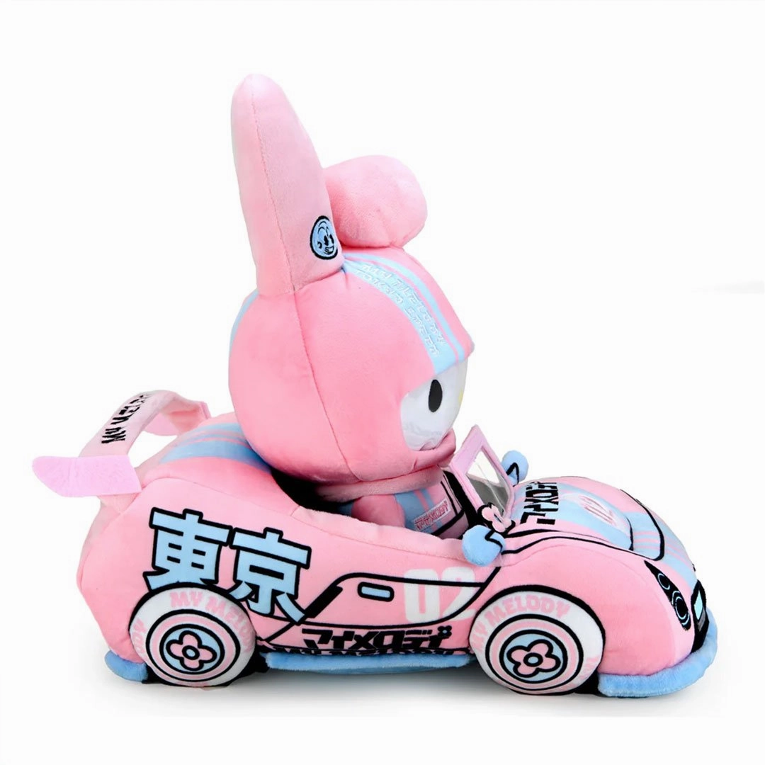 Kidrobot Sanrio 13" Hello Kitty and Friends My Melody Tokyo Speed Racer Plush Toy