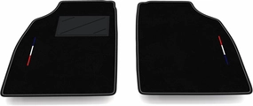 Kit Floor Mats Compatible with Ligier JS50 Hatchback - 3 Porte 2010-2025 | Carpeted Carpet Set, France Flag, Custom Carpet