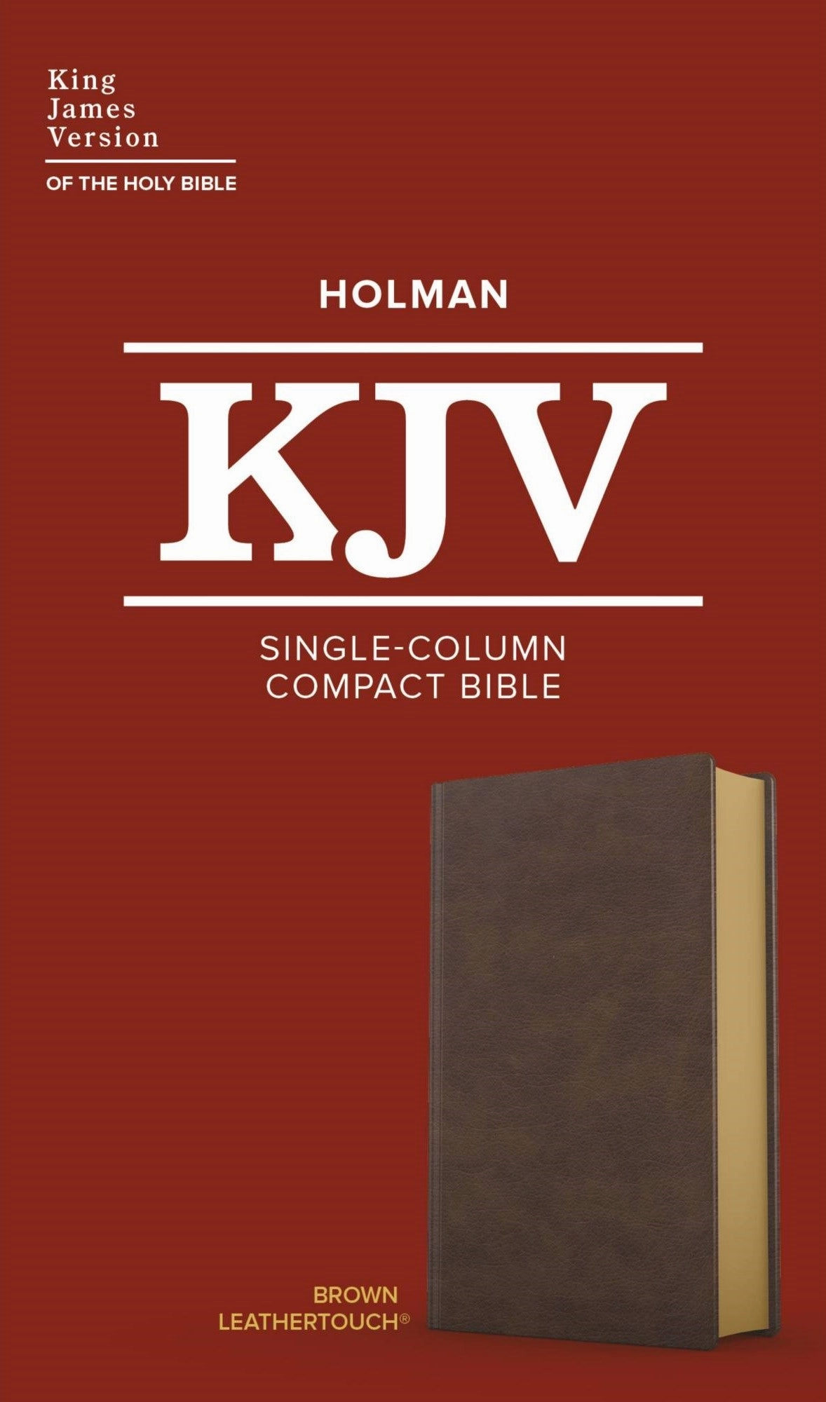 KJV Single-Column Compact Bible (Brown, LeatherTouch)