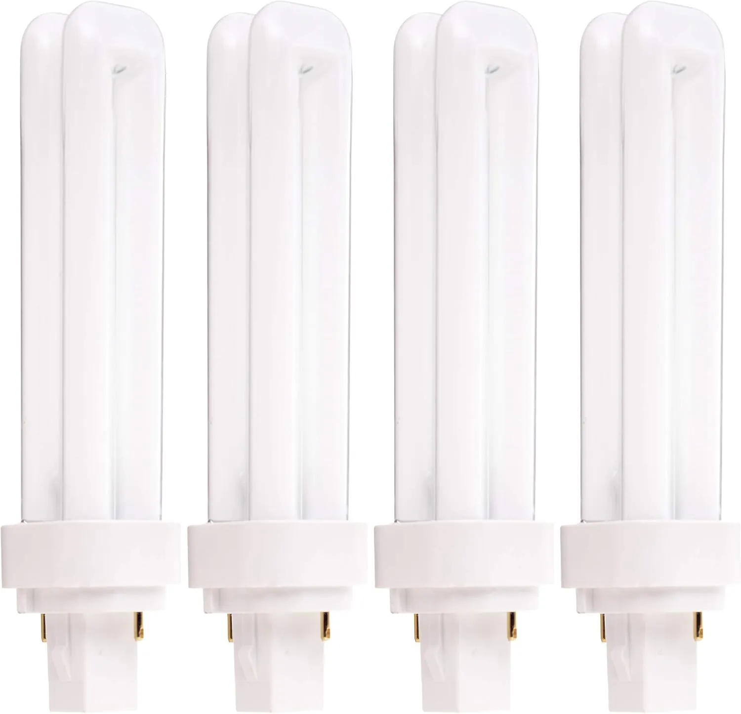 KOR (4 Pack) PL13W/2U/2P- 13 Watt Double Tube - GX23-2 (2 Pin) Base (5000K (Bright White))