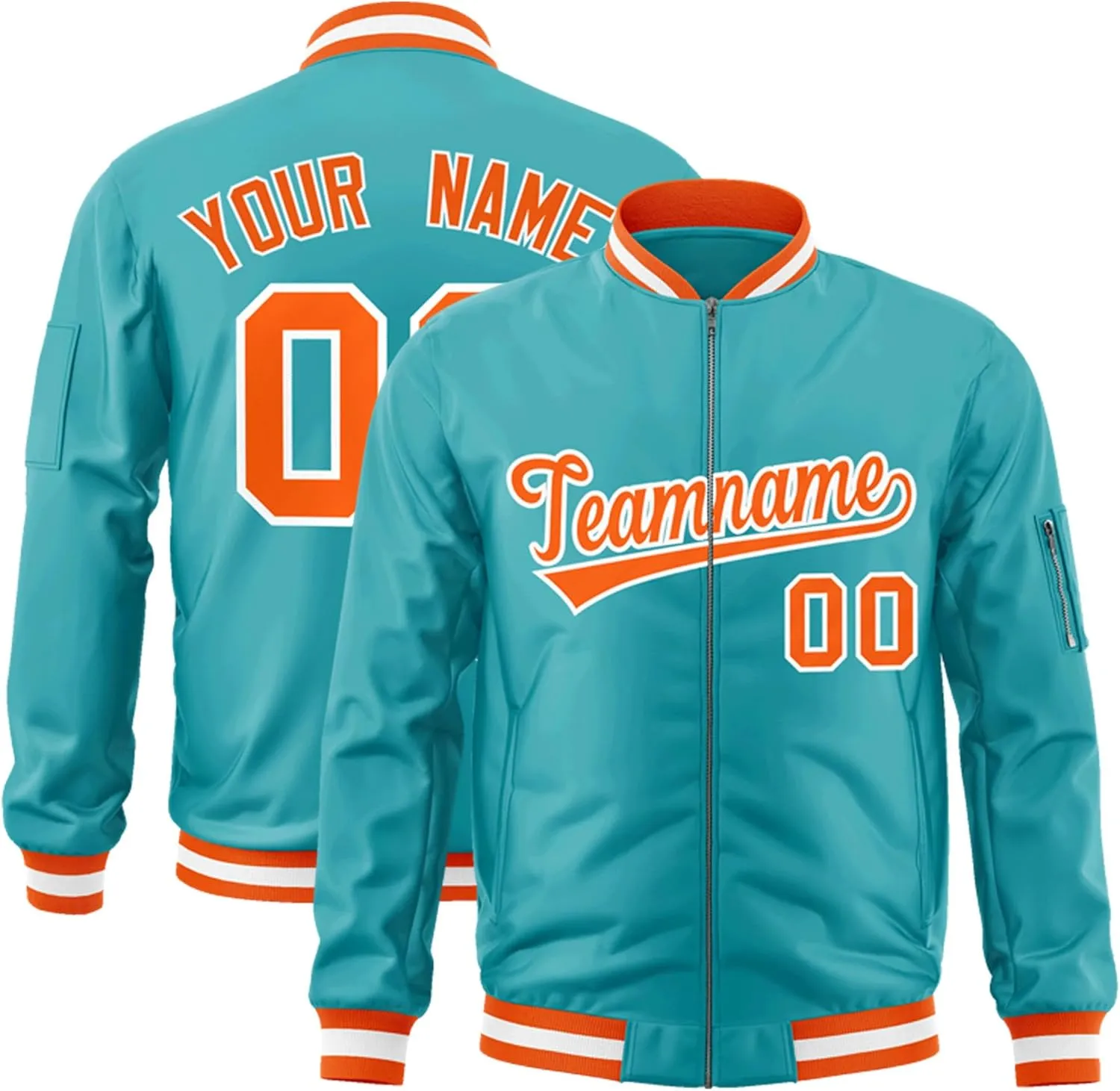 KXK Custom Bomber Jacket Lightweight Baseball Varsity Windbreaker Personalized Letters Number Logo for Adult Youth