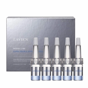 LAVIEN Medinic Line Carni Double Effect Ampoule – Concentrated Serum Ampoule with Soy Isoflavone & Carnitine for Skin Protection – Repair Damage, & Deeply Hydrate for Radiant, Youthful Skin, 2ml-5ea