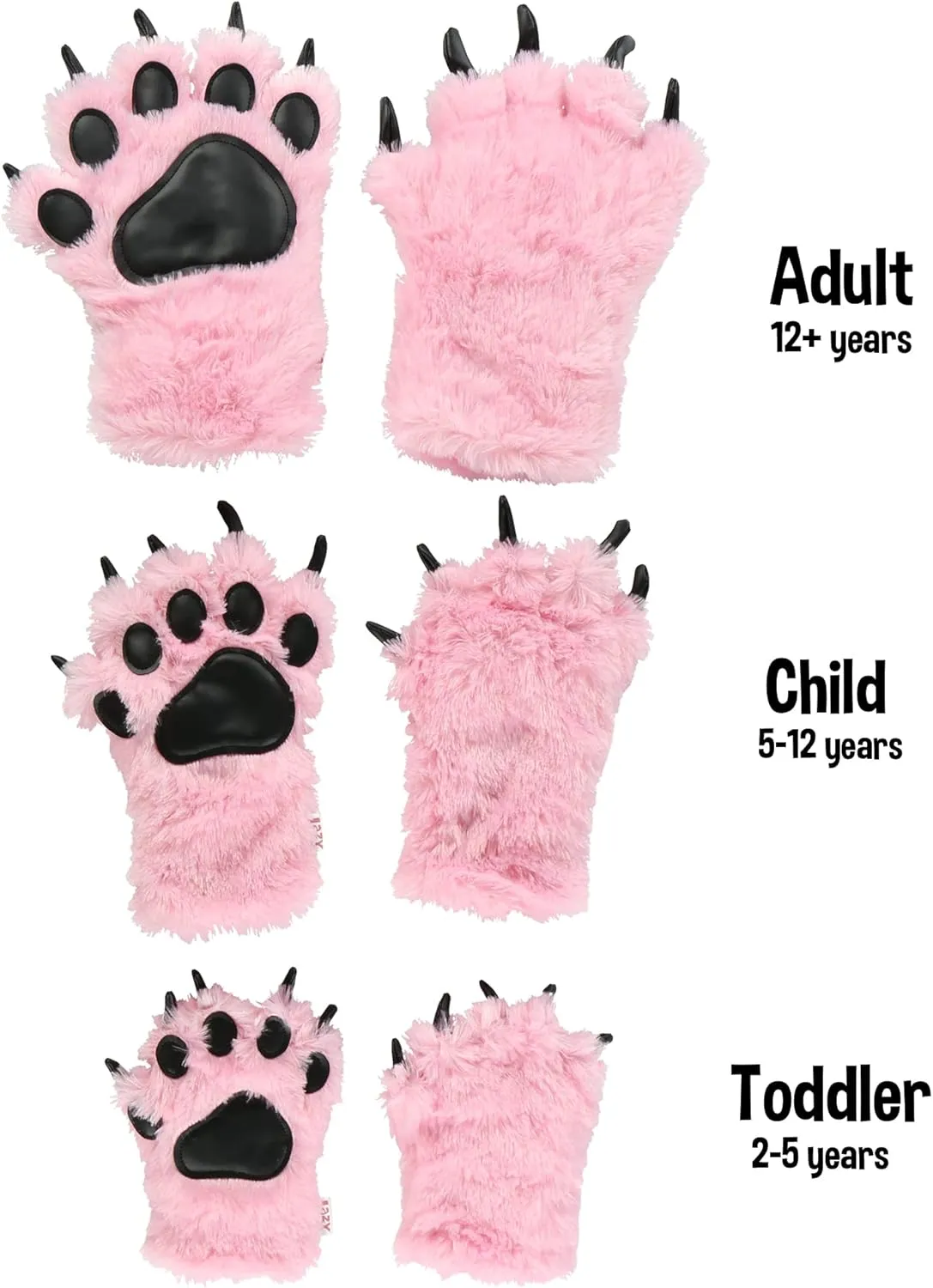 Lazy One Animal Paw Mittens for Adults and Kids