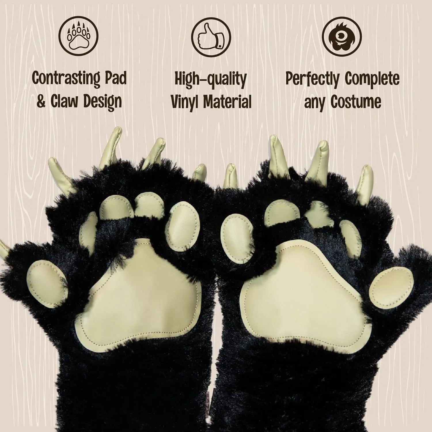 Lazy One Animal Paw Mittens for Adults and Kids