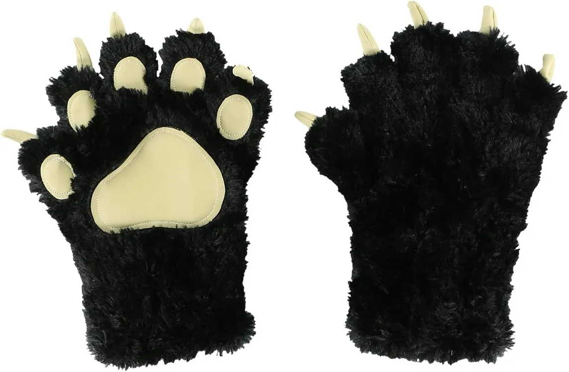 Lazy One Animal Paw Mittens for Adults and Kids
