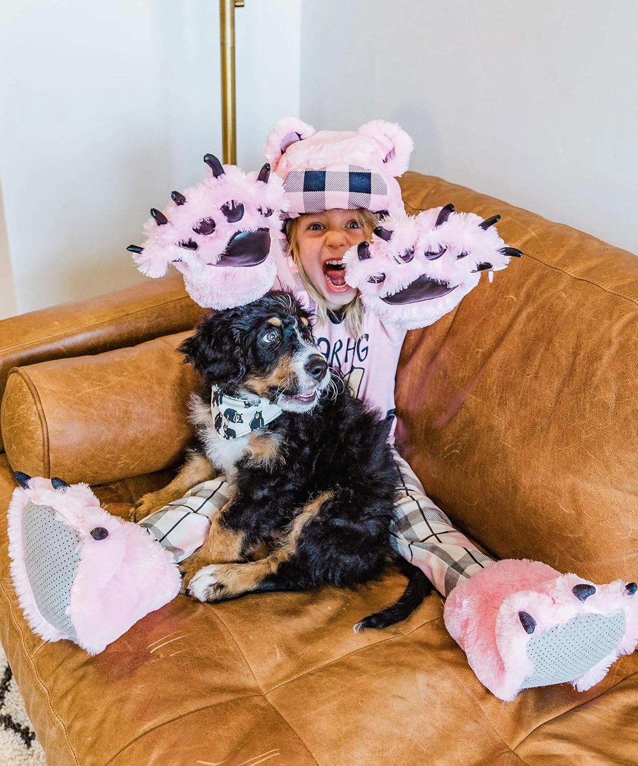 Lazy One Animal Paw Mittens for Adults and Kids