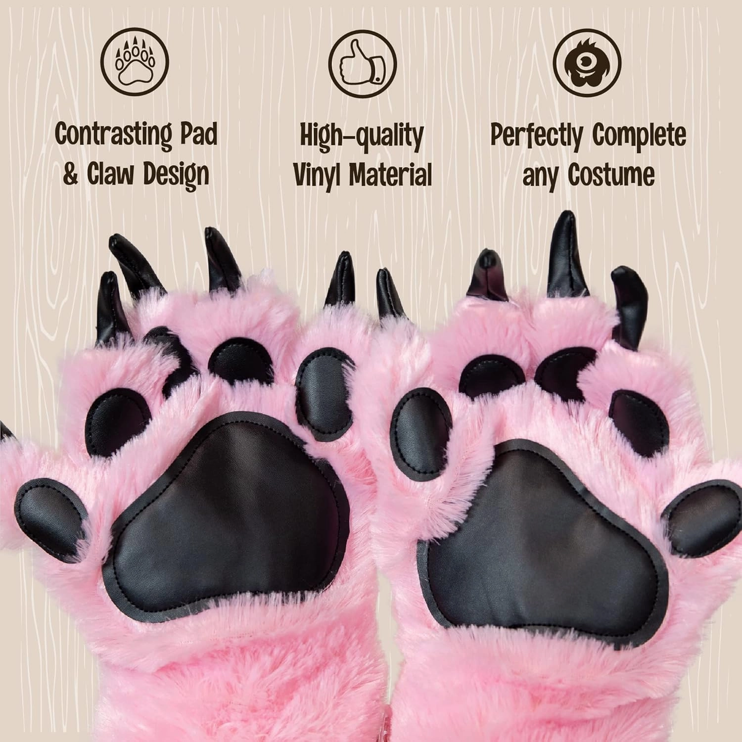 Lazy One Animal Paw Mittens for Adults and Kids