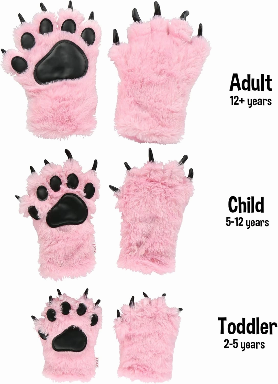 Lazy One Animal Paw Mittens for Adults and Kids