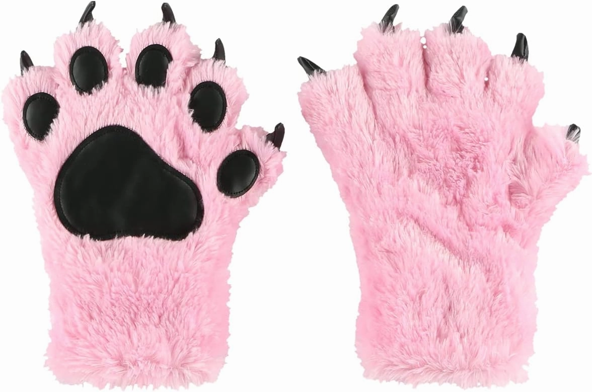 Lazy One Animal Paw Mittens for Adults and Kids