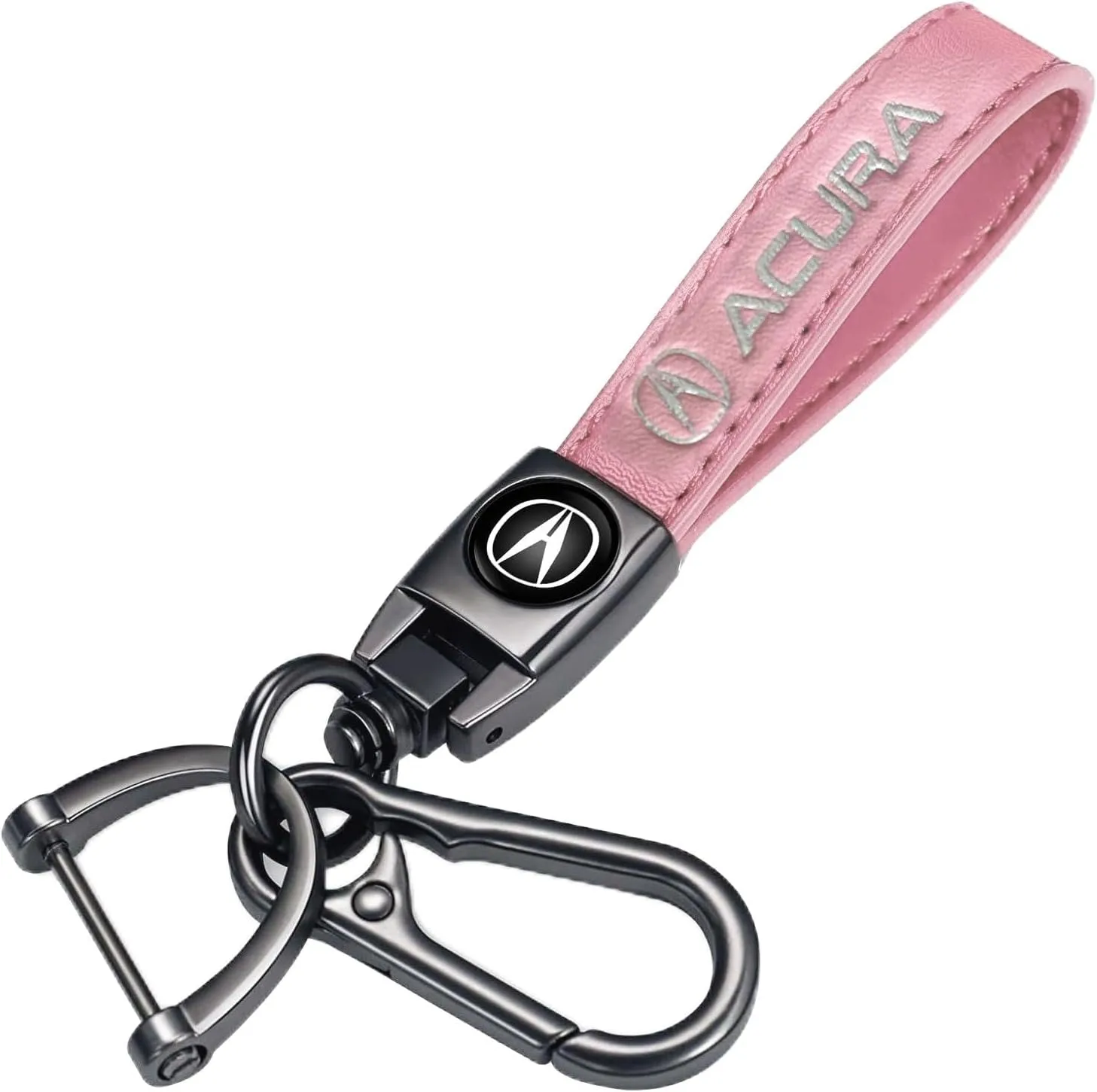 Leather keychains suitable for Acura series keychain,car brand keychains, and car accessories