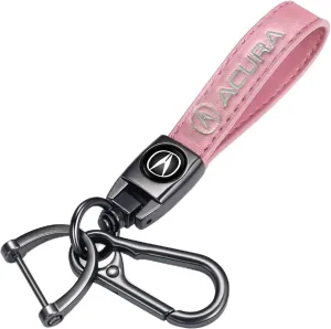 Leather keychains suitable for Acura series keychain,car brand keychains, and car accessories