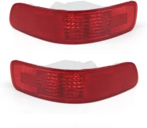 Left&Right Rear Bumper Reflector Light Lamp For Mitsubishi Outlander 2007-2012 w/Bulbs 8352A005, 8355A004