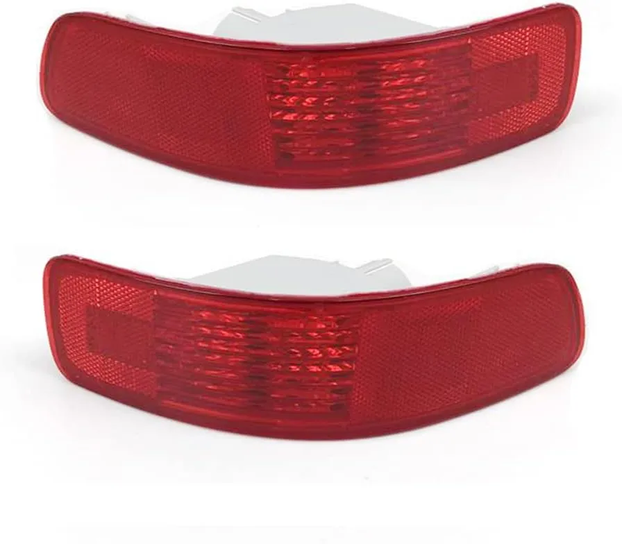 Left&Right Rear Bumper Reflector Light Lamp For Mitsubishi Outlander 2007-2012 w/Bulbs 8352A005, 8355A004
