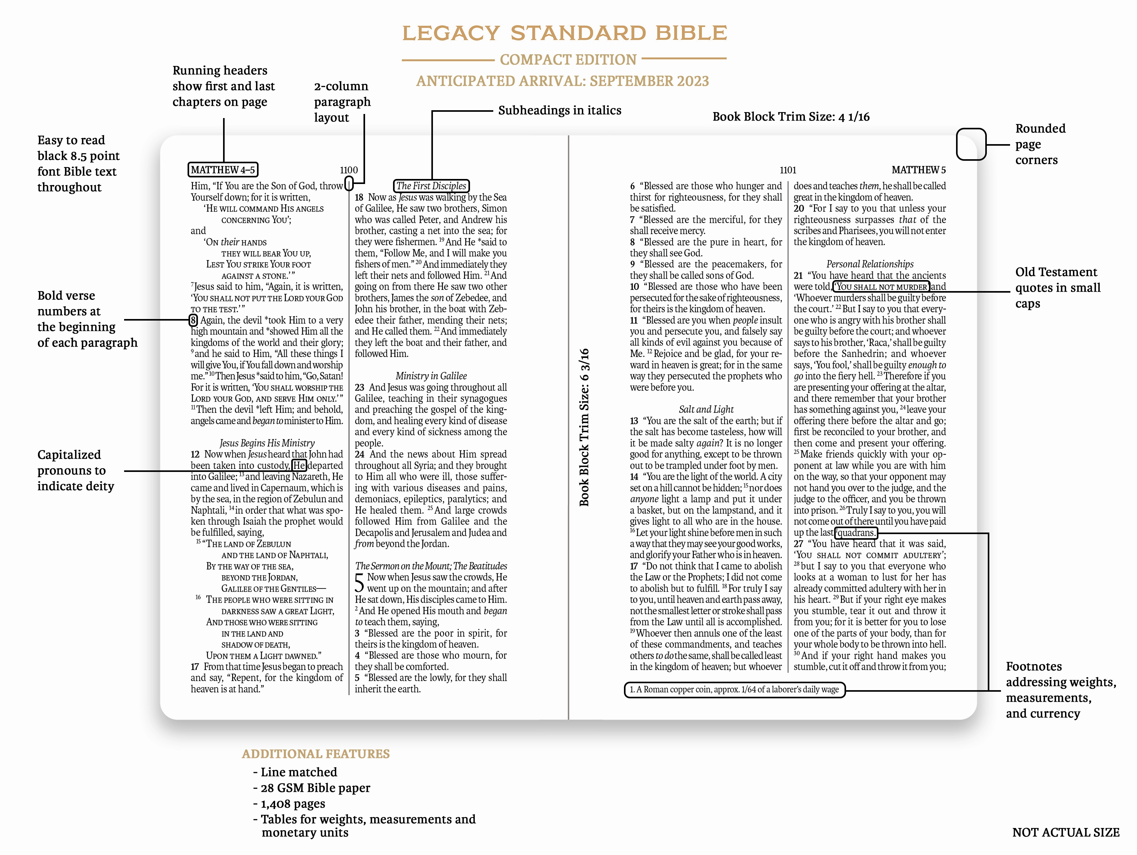 Legacy Standard Bible, Compact Edition - Edge-Lined Cowhide