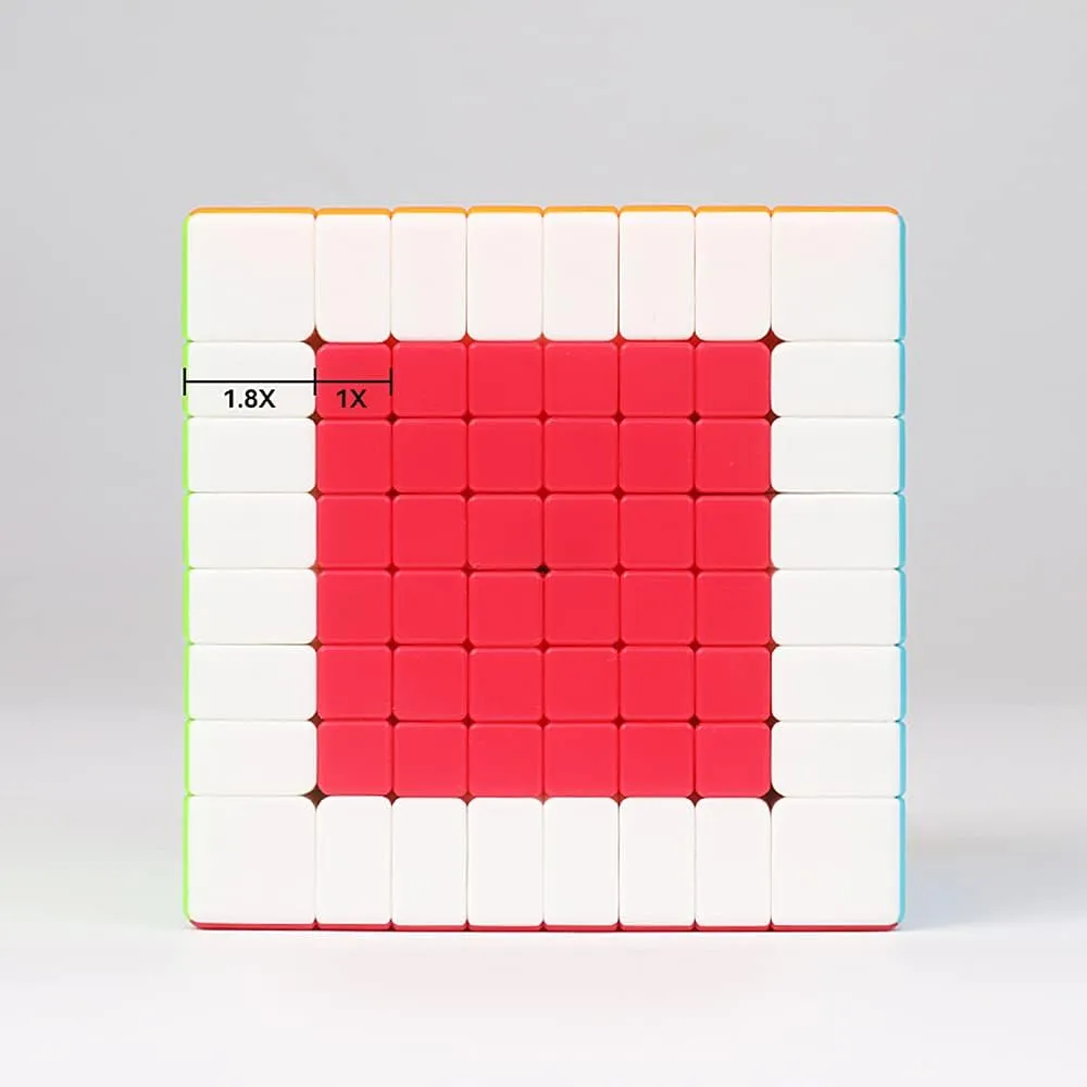 LiangCuber 8x8 Speed Cube Stickerless 70MM QY 8x8x8 Puzzle Cube Magic(2021 Version)