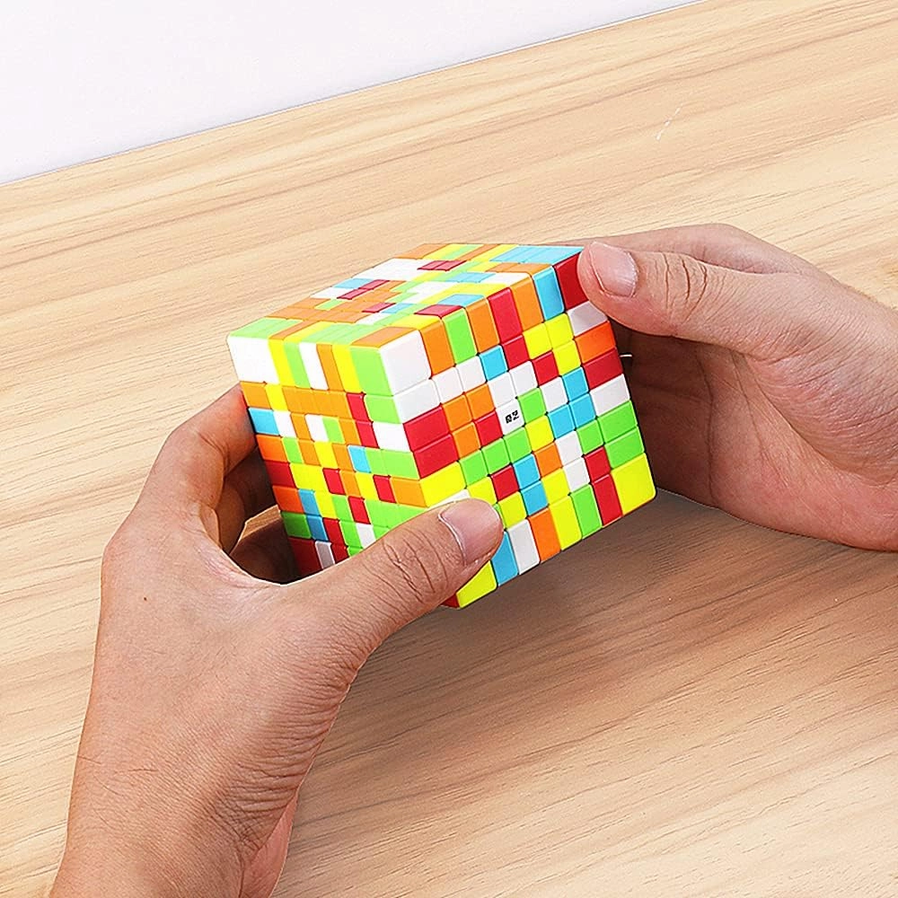 LiangCuber 8x8 Speed Cube Stickerless 70MM QY 8x8x8 Puzzle Cube Magic(2021 Version)