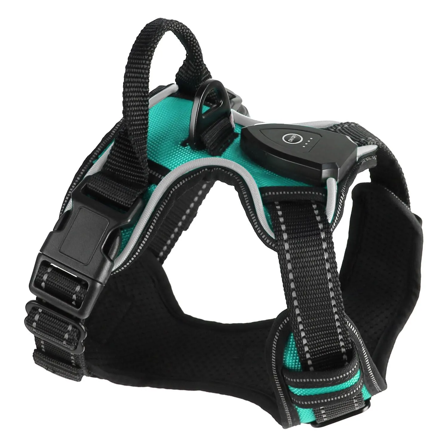 Light Up Dog Harness Rechargeable LED Dog Harness for Small/Medium/Large Dogs