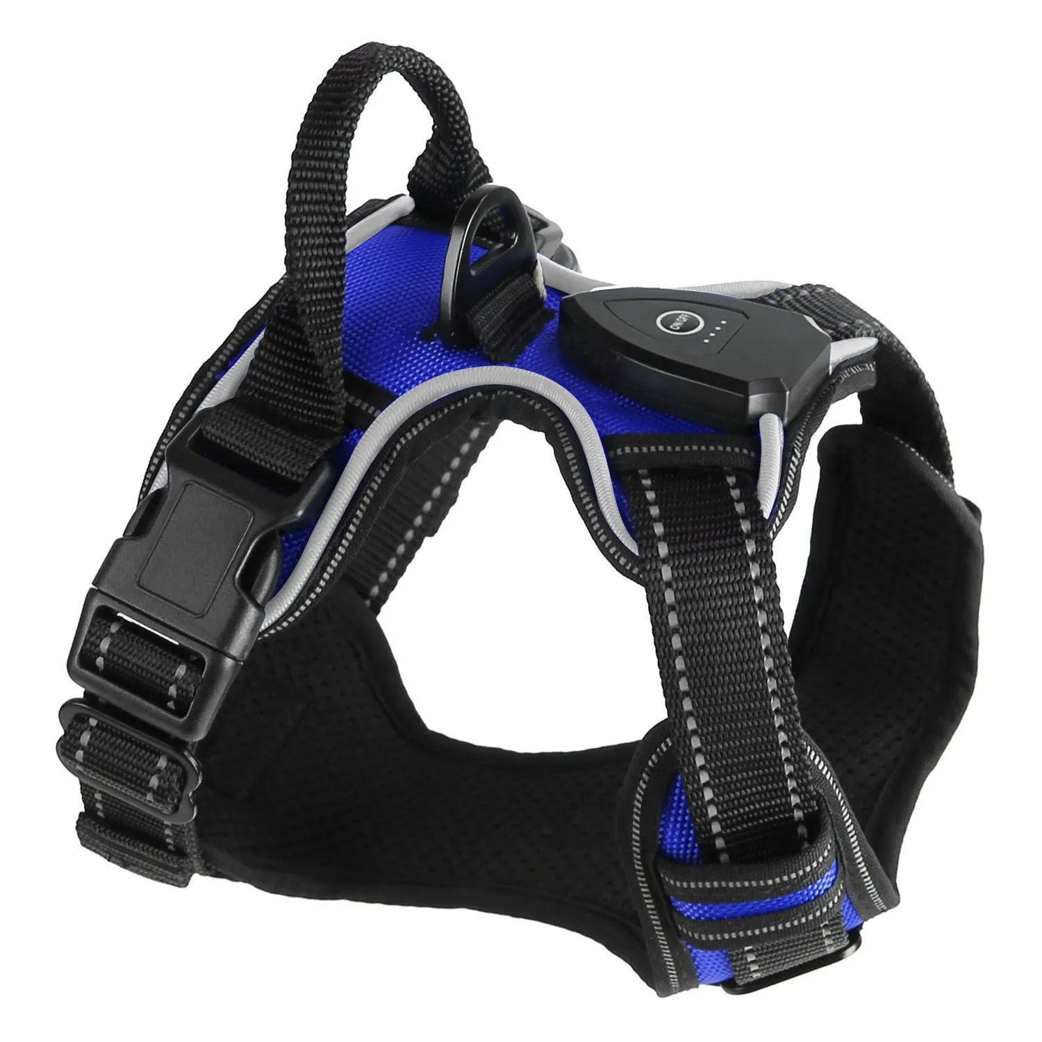 Light Up Dog Harness Rechargeable LED Dog Harness for Small/Medium/Large Dogs