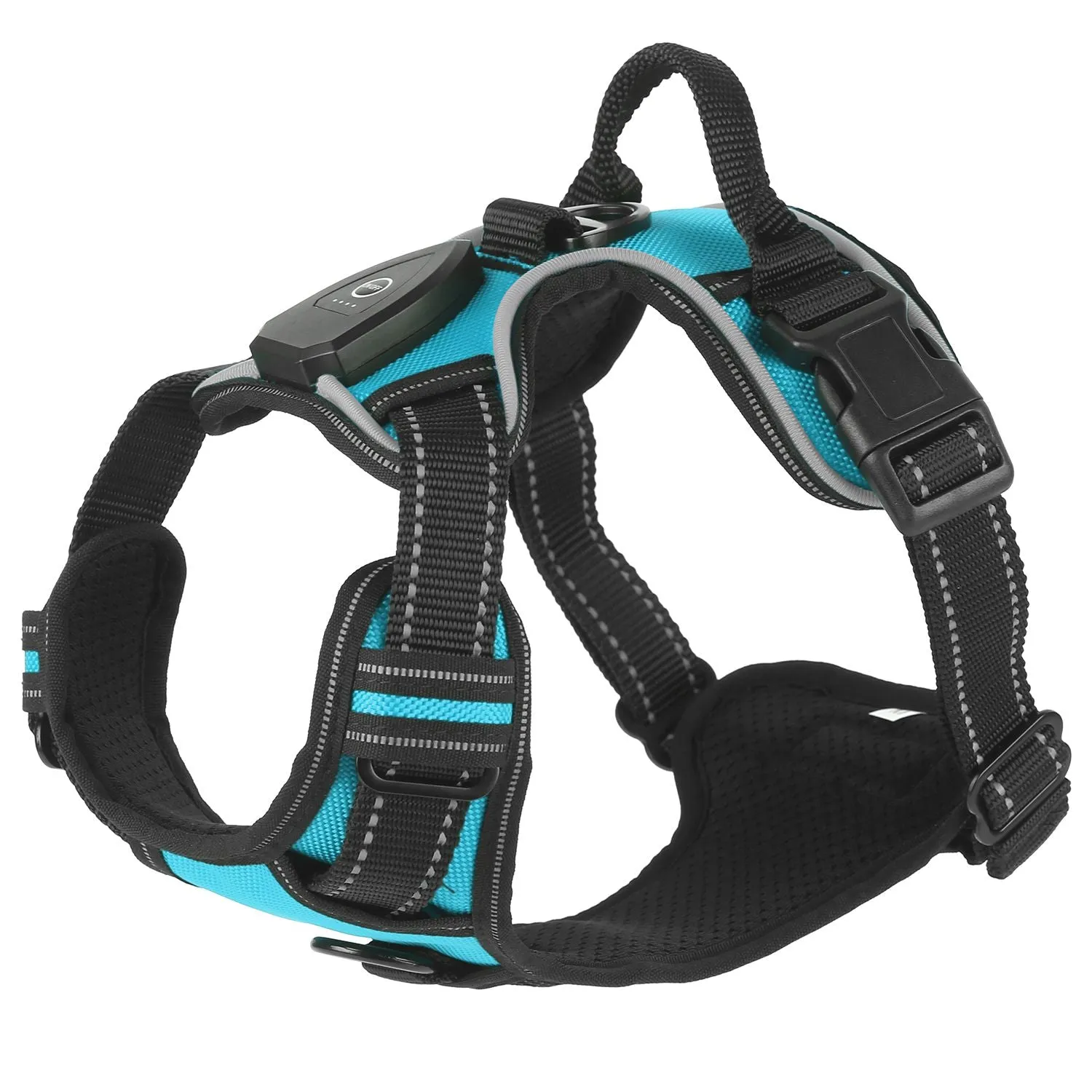 Light Up Dog Harness Rechargeable LED Dog Harness for Small/Medium/Large Dogs