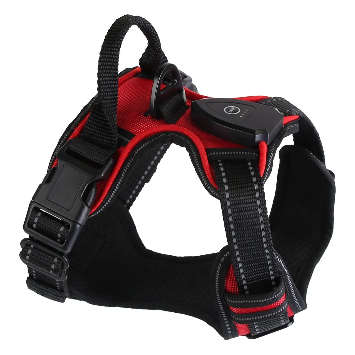 Light Up Dog Harness Rechargeable LED Dog Harness for Small/Medium/Large Dogs