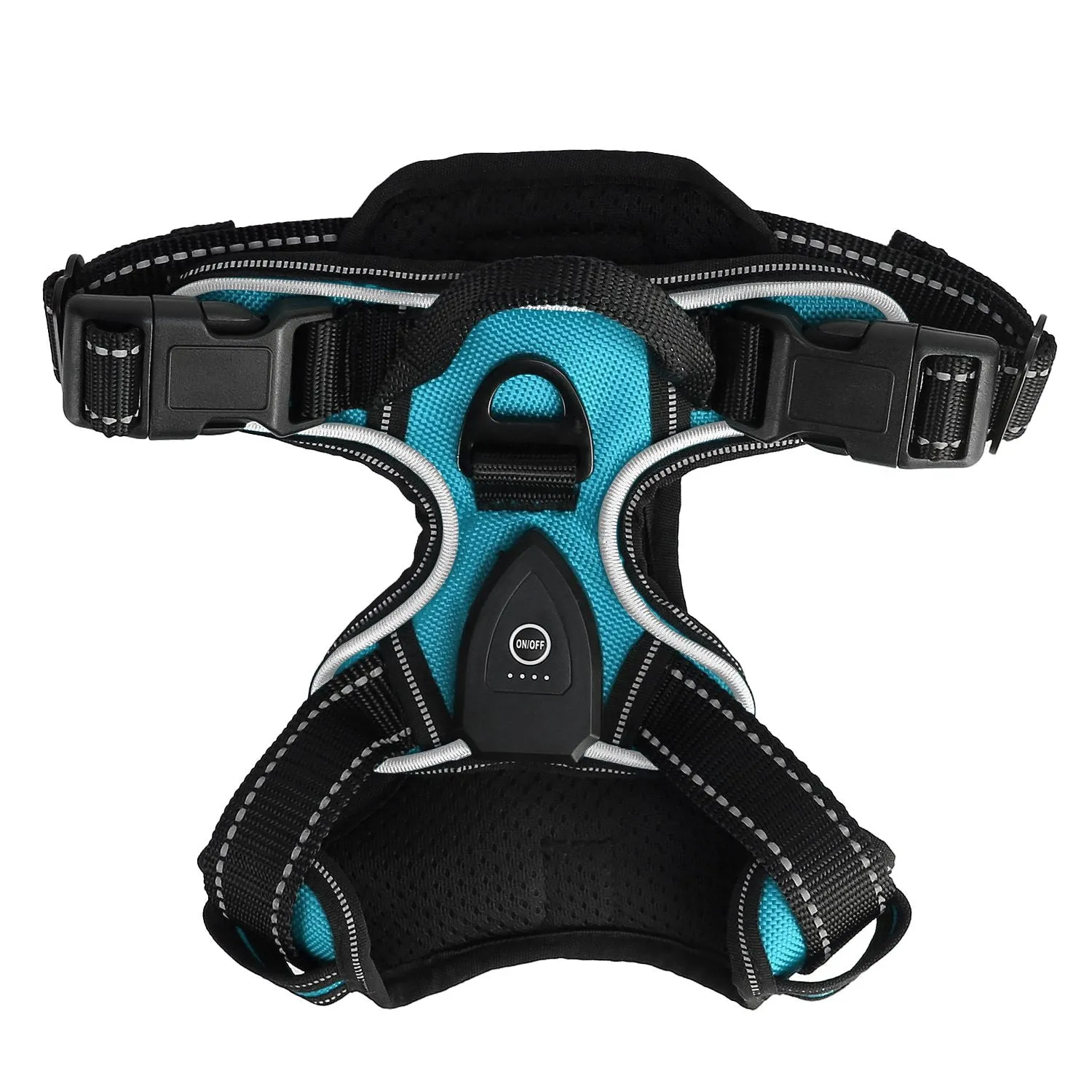 Light Up Dog Harness Rechargeable LED Dog Harness for Small/Medium/Large Dogs