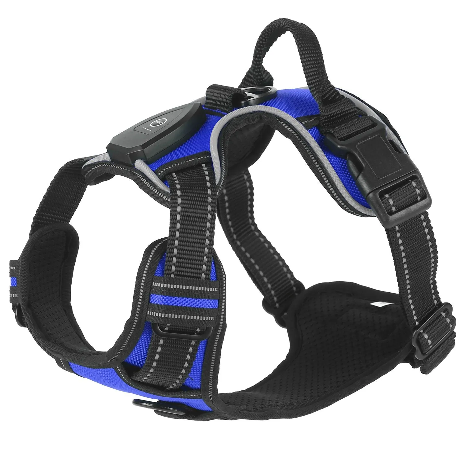 Light Up Dog Harness Rechargeable LED Dog Harness for Small/Medium/Large Dogs