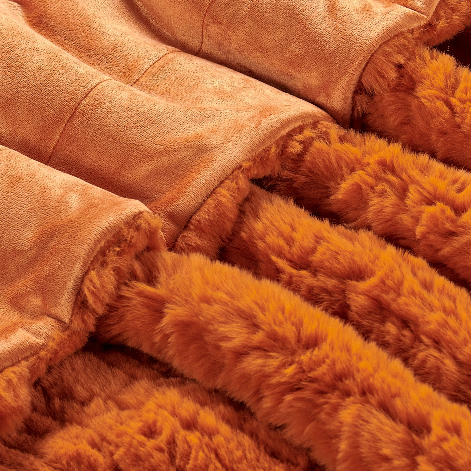 Line Drawing Faux Fur Throw Blanket