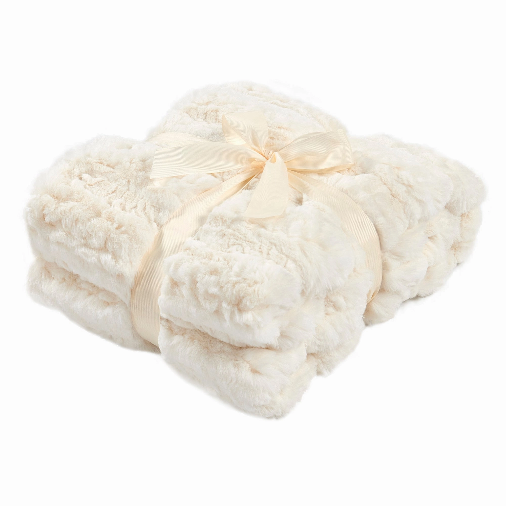 Line Drawing Faux Fur Throw Blanket