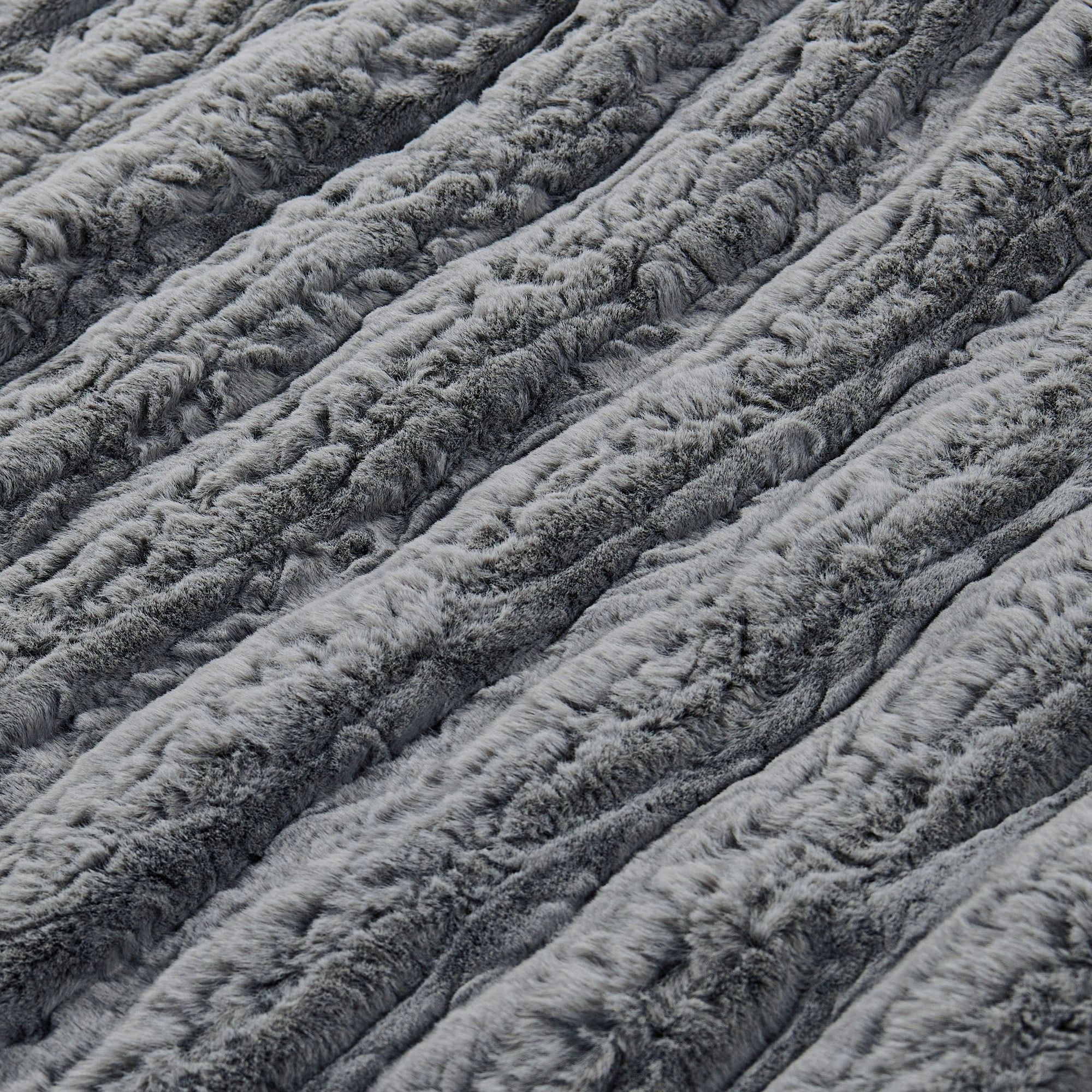 Line Drawing Faux Fur Throw Blanket