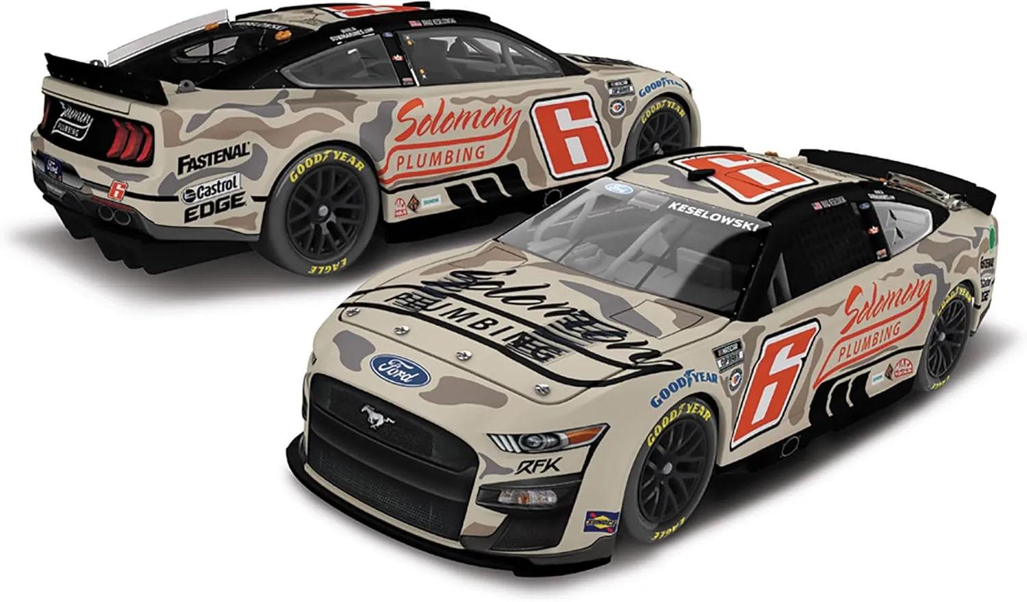 Lionel Racing Brad Keselowski 2023 Solomon Plumbing 1:24 Scale ARC Diecast Car