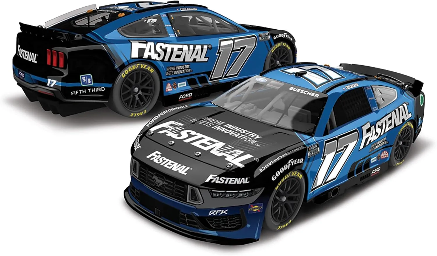 Lionel Racing Chris Buescher 2024 FASTENAL 1:24 Scale ARC Diecast Car