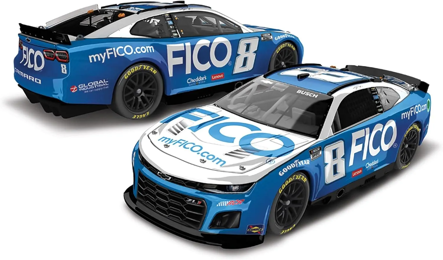 Lionel Racing Kyle Busch 2024 FICO No. 8 ARC 1:24 Scale Diecast Car