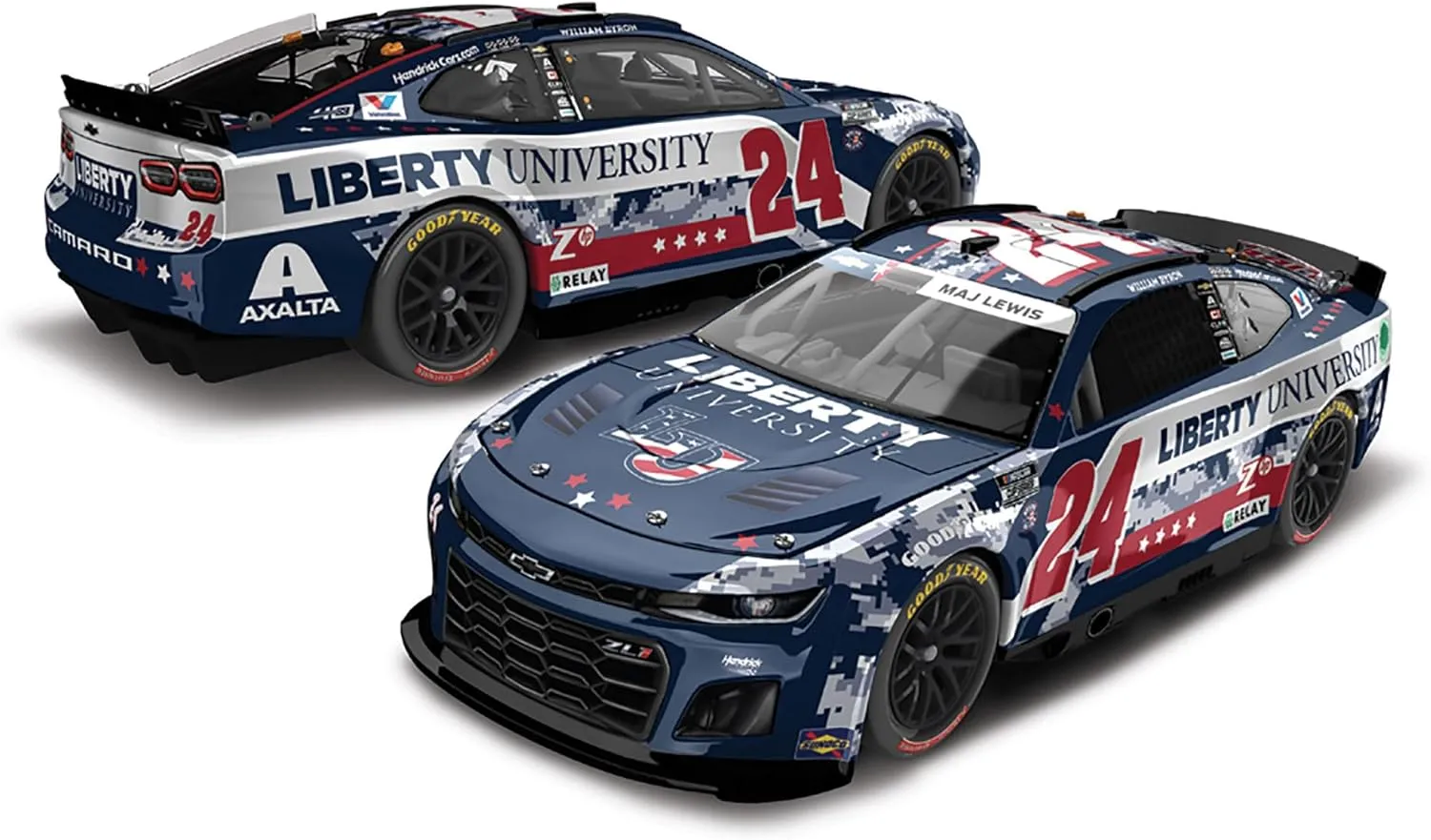 Lionel Racing William Byron 2024 Liberty University Patriotic No. 24 ARC 1:24 Scale Diecast Car