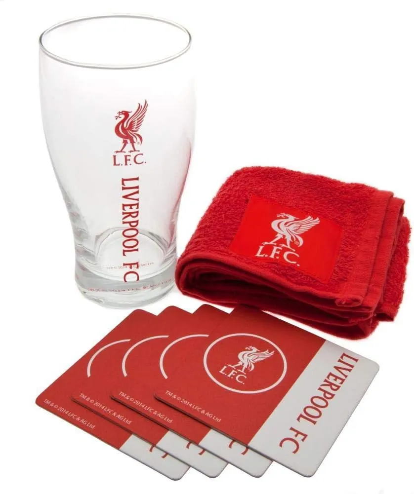 Liverpool Word Mark Glass Mini Bar Set - Multi-Colour