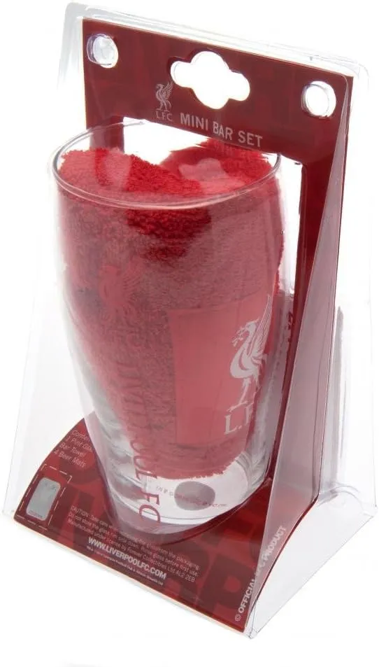Liverpool Word Mark Glass Mini Bar Set - Multi-Colour