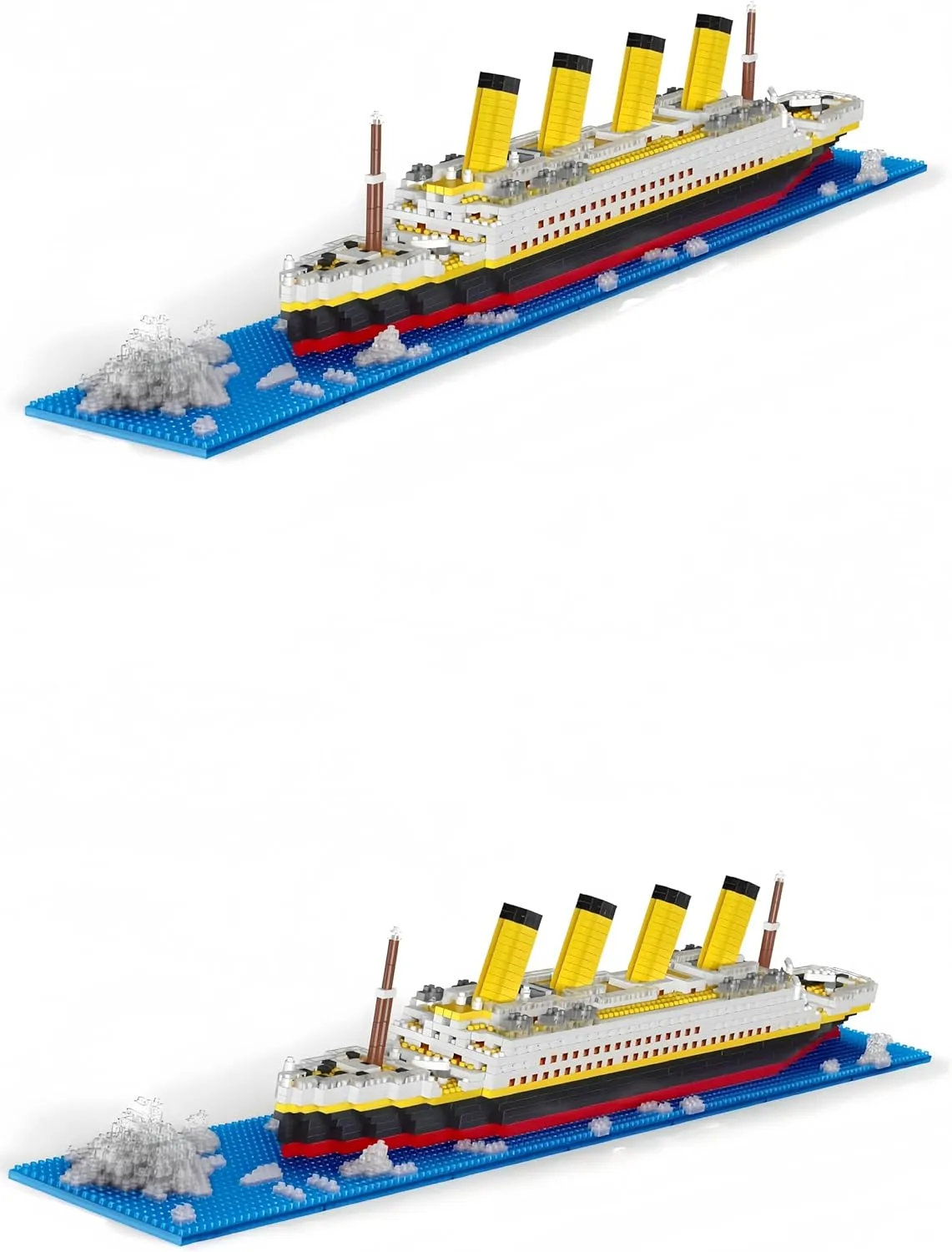 LNCHENQI Micro Mini Blocks Titanic Model Building Set，2000 Piece Mini Bricks Toy, Gift for Adults and Kids