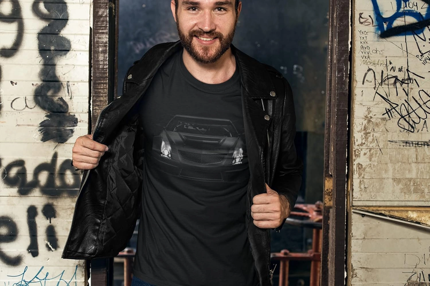 Luxury Car CTSV Caddy Iconic Headlights Glow On T-Shirt