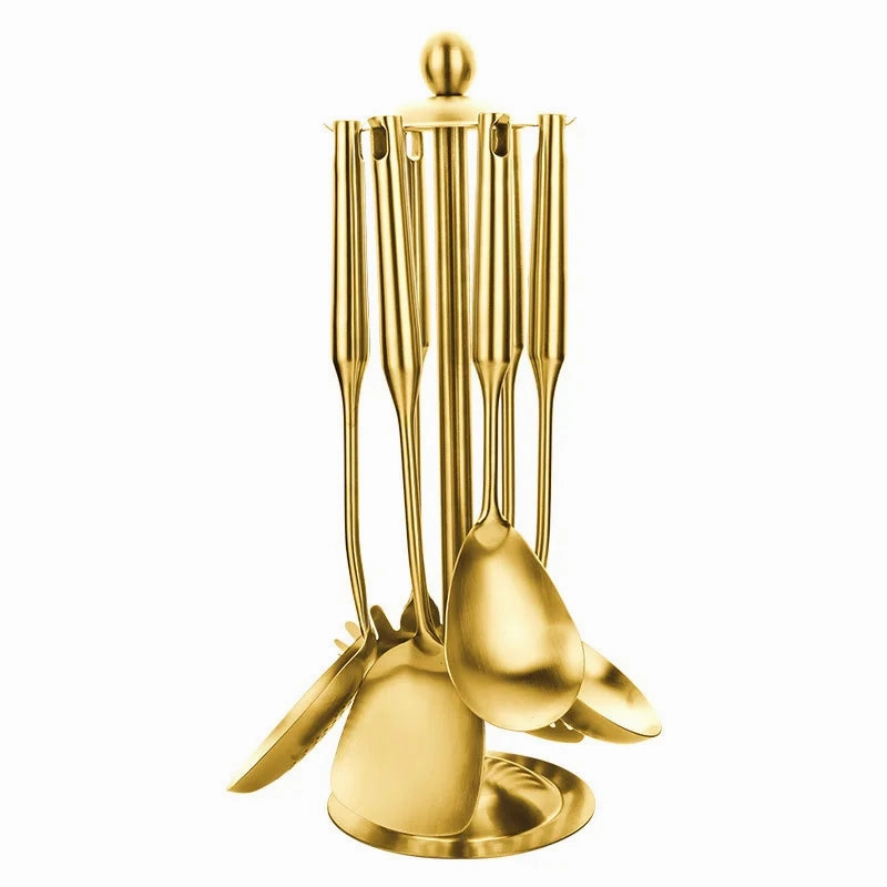 Luxury Stainless Steel Kitchen Gadgets Tools With Holder