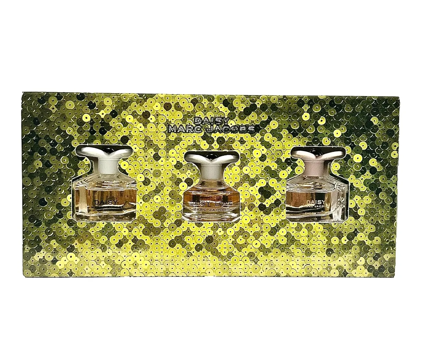 Marc Jacobs DAISY MINI Perfume EDP Women SMALL MINI Travel Size set (4 ml / 0.13 fl oz each) Daisy, Daisy Love, Daisy Eau So Fresh - 3 Mini perfume set